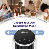 LEVOIT Tower Fan for Bedroom, 90° Oscillating Standing Fan with 28dB Quiet for Sleep, 25ft/s Velocity, 12H Timer, 5 Speeds 4 Modes, Remoter, Bladeless Room Fan for Home, Office, Indoor, 36 inch, White