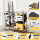 Fishing Rod Holders Fishing Gear Fishing Equipment Organizers Fishing Pole Holders Fishing Rod Tackle Cart Olakee