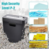 Shredder for Home Use, 8-Sheet Strip Cut Paper Shredder,Also Shred Card/Staple,Small Mini Document Shredder for Office,Portable Shredder Machine for Home, 3.2-Gal Bin Idealforce