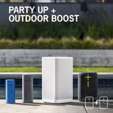Ultimate Ears EPICBOOM, Portable Wireless Bluetooth Speaker, Big Bass and Immersive, 360-Degree Sound, Adaptive EQ, IP67 Waterproof, Floatable, 17 Hour Battery, 180 ft Range, USB C - White