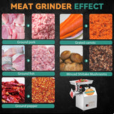 Commercial Meat Grinder, Electric Meat Grinding Machine, Heavy Duty Industrial Meat Mincer, Sausage Stuffer Grinding Plates Stuffing Tubes Newhai