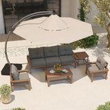 7-Pc HDPE Outdoor Sofa Set w/Tables