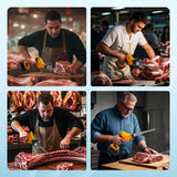950W Brushless Motor Electric Meat and Bone Saw, with（2600mAh Battery 4 Upgraded Blades）Handheld Butchering Tool - Home Butcher Saw Kit with 1 toolbox