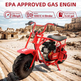 BRM100 Mini Dirt Pit Bike 105cc 4-Stroke Off Road for Teens Adults 220 LBS