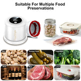 Electric Mason Jar Vacuum Sealer Kit for Wide & Regular Mouth Jars, Automatic Jar Sealer for Canning and Food Storage, Includes Lids & Vcuum Bags