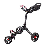 Bag Boy Nitron 3 Wheel Golf Push Cart, Easy 1 Step Open and Fold, Scorecard Console, Beverage Holder Bag Boy