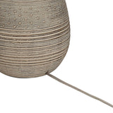 360 Lighting Julio Rustic Country Cottage Table Lamps 30" Tall Set of 2 Natural Gray Texturized Teardrop Off White Oatmeal Drum Shade for Bedroom Living Room House Bedside Nightstand Home