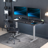 VIVO Electric 60 x 30 inch Standing Desk with Concealed Cable Trays and Full-Size Mouse Pad