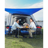 KingCamp Heavy Duty Camping Director Chair, Folding with Side Table & Storage, Red