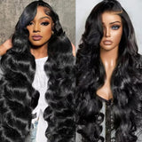 Aaliweya 5x5 Real HD Lace Closure Wigs Human Hair with Drawstring 30 inch