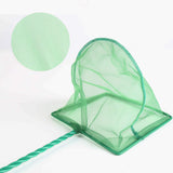 4 Pack Aquarium Fish Net Fine Quick Catch Mesh Nylon Fishing Catch Nets with Plastic Handle for Fish Tank Mesh Nets Scoop - Green