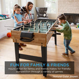 Best Choice Products 10-in-1 Multi Game Table, Combo Game Table for Kids and Adults w/Hockey, Foosball Table, Pool Table, Ping Pong Table, Chess, Checkers, 2x4ft - Walnut