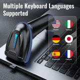 Tera Barcode Scanner with Battery Indicator: 2D Wireless, D5100, Blue