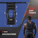 ZELUS Weighted Vest Men, 23lbs/36lbs/45lbs Adjustable Weight Vest with 10/16/20 removable Iron Weights and Reflective Strips, No-Bounce Design for Strength Training, Running, HIIT & Calisthenics