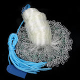 15ft Radius Large American Saltwater Fishing Cast Net 5/8 Inches Mesh Size Lucky Monet