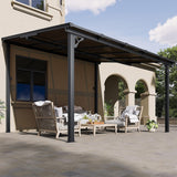 Aoxun 12’x10’ Gazebo for Patio, Gazebo Pergola with Sloped Roof, Black