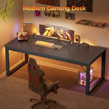 Mericonia 54 Inch Computer Desk, 1" Thick Heavy Duty Industrial Office Desk