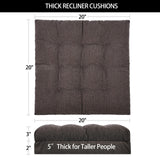 Cushions for Elderly, 20x20x5 Inch Thick Chair Cushion Patent Design Soft Tufted