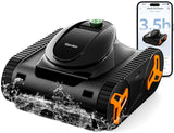 iGarden Robotic Pool Cleaner KN Series, 210-Min Runtime, Smart 3D Navigation, Full-Inverter Energy-Saving Tech, Cleans Floor, Wall & Waterline, for Above-Ground & Inground Pools, Matte Black