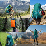 HOMIEE 50L Hiking Backpack Travel Bag Waterproof Camping Rucksack with Rain Cover Lightweight Backpacking