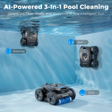 OKAYBOT P2 Robotic Pool Cleaner Vacuum with Remote Control and App