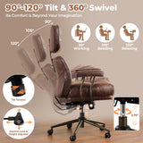 ovios Ergonomic Office Chair High Back Comfy Executive Chair, Dark Brown
