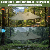 Generic Camping Hammock Tent with Mosquito Net & RainFly 2-Person Tree Tent Hammock for Outdoor Backpacking Hiking 660 LBS Load Capacity