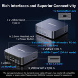 GEEKOM GT15 Max Mini PC,Intel Core Ultra9 285H(99 TOPS)|32GB DDR5+1TB SSD