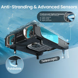 AIPER EcoSurfer S2 Solar Powered Pool Surface Skimmer Robot with APP Support, 24/7 Continuous Cleaning, Dual Charging Modes, Smart Obstacle Avoidance, 150-um Filtration, OTA Upgrade