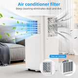 Antarctic Star 10000 BTU Portable Air Conditioner, 3 in 1 Free Standing Cooling AC Unit with Fan & Dehumidifier & Cools, Sleep Mode, 24H Timer, for Home/Kitchen/Office