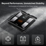 YUHUO Smart Scale for Body Weight, 8-Electrode Dual-Frequency BIA Digital Bathroom Scale with Full Body Composition Analysis for BMI, Body Fat, Muscle Mass, Segmental Analysis, 28 Metrics in APP
