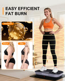 Vibrating Plate Machine,180 Speeds Shake Plate for Lymphatic Drainage Weight Loss, Vibration Fitness Platform 460LB