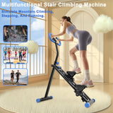Borcolo Stair Stepper for Home, 265lbs Vertical Climber Machine for Full-Body Exercise, Stair Stepper with Resistance, Home-Upgrade Climber Equipment with Adjustable Handlebar for Women Men, Black