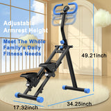 Stair Stepper for Home-Upgrade Vertical Climber Workout Machine for Full-Body Exercise Climber Fitness Equipment with Stable Frame Adjustable Handlebar-Blue