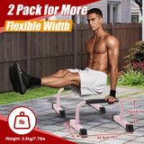 Push Up Bars: Sweat-resistant Parallettes Bar for Handstands L-sit & Dip, No Wobbling Strength Training Pushup Stands for Women Men
