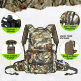 TIDEWE Hunting Backpack, Waterproof Camo Hunting Pack with Rain Cover, Long-Lasting Large Capacity Hunting Day Pack for Rifle Bow Gun (Next Camo G2) TIDEWE