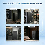 20 Biometric Gun Safe for Home Tactical Reserve Fits Up to 51" Scoped Rifles,Dual-Direction Adjustable Gun Rack, Customizable Interior Layout & Ammo Storage Cabinet with Tactical Door Organizer