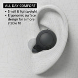 Truly Wireless Noise Canceling in-Ear Bluetooth Earbud Headphones with Mic and IPX4 Water Resistance, Black Sony