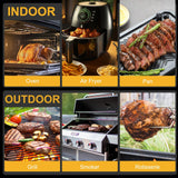 EIHO Wireless Bluetooth Meat Thermometer with 2 Ultra-Thin Probes, Smart Digital Food Thermometer 600FT Remote Range, Standalone Smart Base