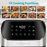 DEIME Air Fryer 6.2 QT Oilless 1500W Large Capacity Oven Air Fryers Healthy Cooker with 10 Preset deime