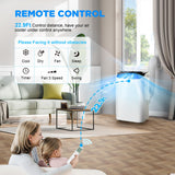 Humhold 14000 BTU Portable Air Conditioners with Remote Control, 3-in-1 Free Standing Cooling AC Unit with Fan & Dehumidifier, Cools Room up to 700 sq.ft, Smart/Sleep Mode,3 Speed,Auto Swing,24H Timer