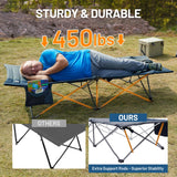 Timber Ridge 31.8" W Extra Wide Heavy Duty Camping Cot for Adult, Easy Set Up Oversized Sleeping Cot with Carry Bag for Camping, Travel and Outdoors, Support up to 450lbs