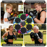 Music Boxing Machine with Boxing Gloves - Wall Mounted Punching Machine for Adults & Kids, 9-Speed Punch Game, Wall Boxing Punching Pad, Upgrade Gifts for Boys Age 6+ (Hip-Hop)