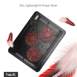 havit HV-F2056 Laptop Cooling Pad for 15.6-17 Inch Laptops, Black