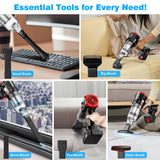 Car Vacuum Cordless, 35000PA Strong Suction Handheld Vacuum with 2 Detachable Batteries, 60Min Runtime Portable Vacuum Cleaner for Car Detailing, Pet Hair, Home Couch & Office, 350ML XL Dust Cup
