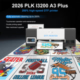 PLK A3 DTF Printer with Laptop & Oven,Commercial i3200 DTF Printer