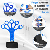 TADAKAZU Grip Strength Trainer Kit (5 Pack) Hand Grip Strengthener, Finger Exerciser,Hand Extension Exerciser, Stress Relief Ball and Forearm Workout Ring for Muscle Building and Injury Recover TADAKAZU