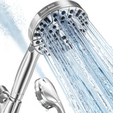 Functions High Pressure shower head with handheld, Built-in Pause Mode & 2 Power Wash BESAQUO