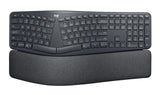 Wireless Ergonomic Qwerty Keyboard - Split Keyboard, Windows/Mac,Black Logitech