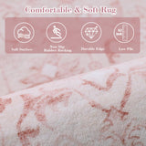 Pink Extra Large Area Rug 10x14 for Living Room